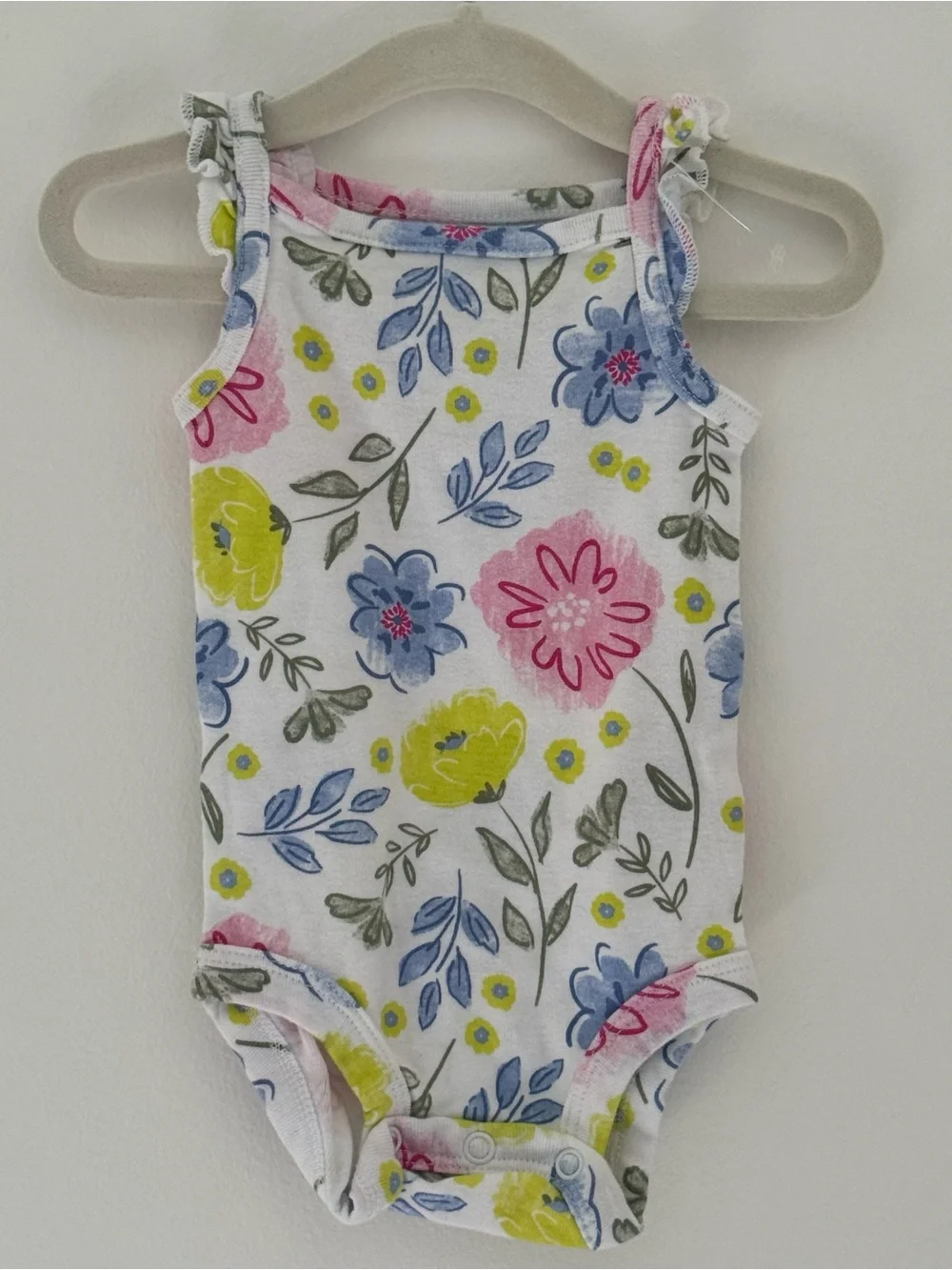 NWOT Carter’s Floral Tank Bodysuit 0-3M Baby Girl Spring Summer